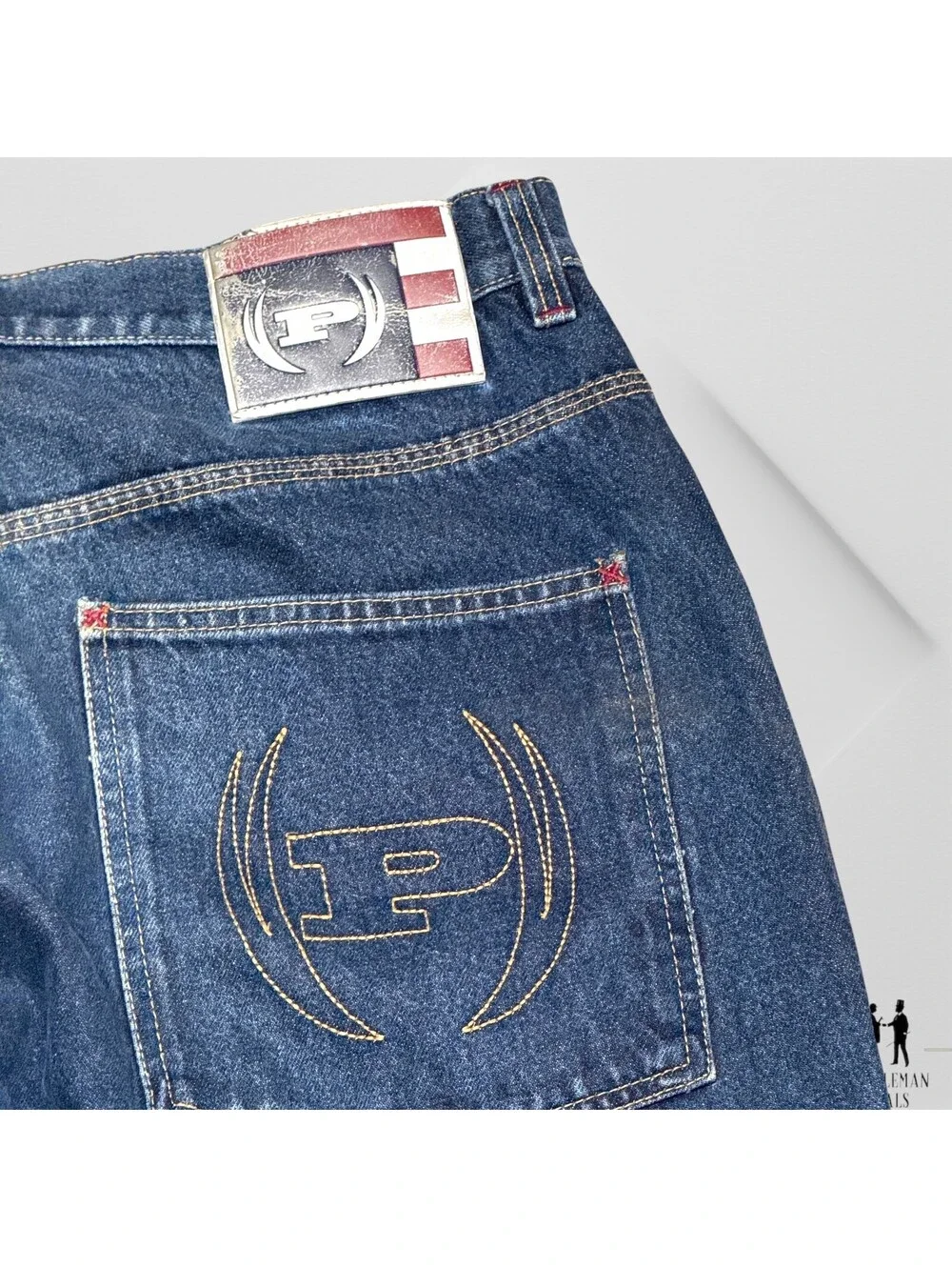 Vintage Phat Farm Jeans Mens 36x28  y2k baggy hip hop patchwork Fubu southpole